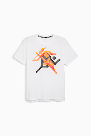 RUN "FASTER ICONS" Men's Graphic Tee, PUMA White, extralarge-GBR